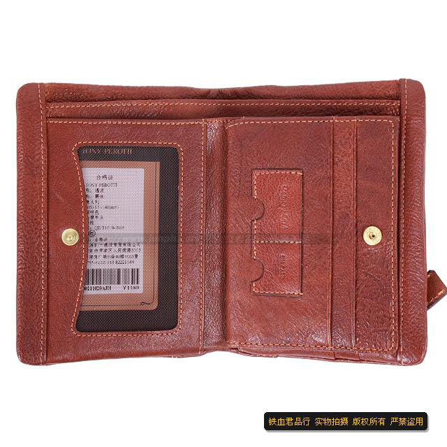 TONY PEROTTI 通派 荔枝纹中型长夹 头层牛皮