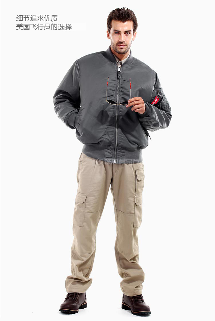 阿尔法alpha ma-1飞行夹克 外套飞行服ma1 男 经典军迷外套 春秋款