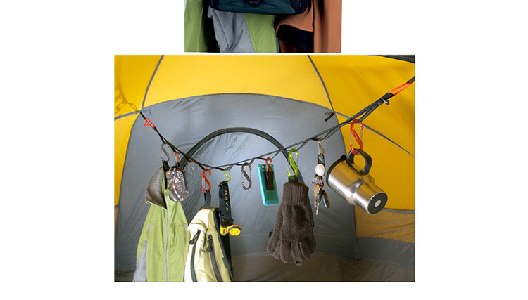 吉莱 8字扣挂绳 奇带挂绳工具袋套装 战术户外休闲快挂收纳绳 帐篷